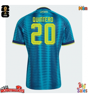 Colombia Juan Fernando Quintero #20 Replica Away Stadium Shirt World Cup 2026 Short Sleeve